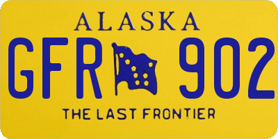 AK license plate GFR902