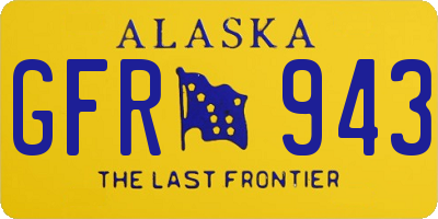 AK license plate GFR943