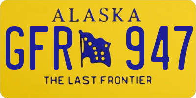 AK license plate GFR947