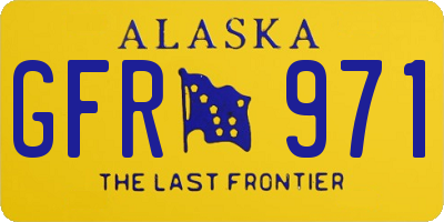 AK license plate GFR971