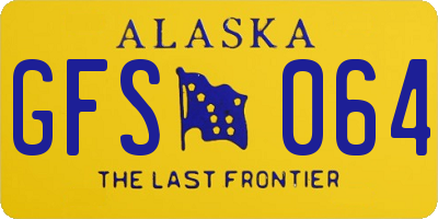 AK license plate GFS064