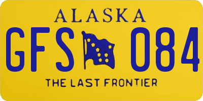 AK license plate GFS084