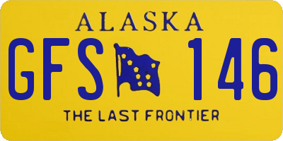 AK license plate GFS146