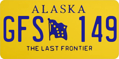 AK license plate GFS149