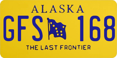 AK license plate GFS168