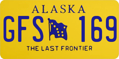 AK license plate GFS169