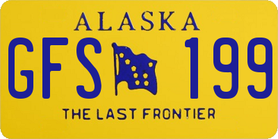 AK license plate GFS199