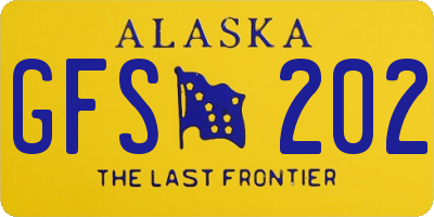 AK license plate GFS202