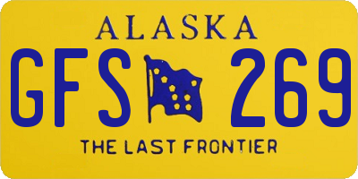 AK license plate GFS269