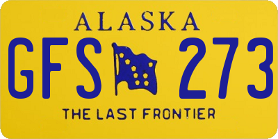 AK license plate GFS273