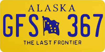 AK license plate GFS367