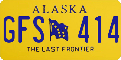 AK license plate GFS414