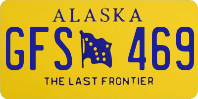 AK license plate GFS469