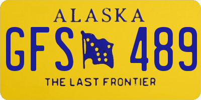 AK license plate GFS489