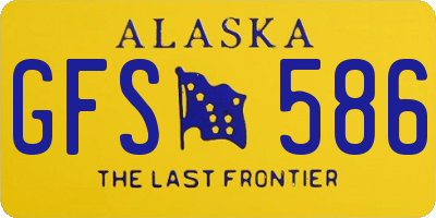 AK license plate GFS586