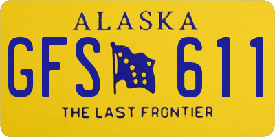 AK license plate GFS611