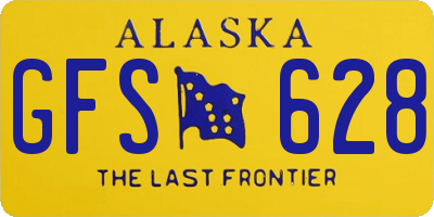 AK license plate GFS628
