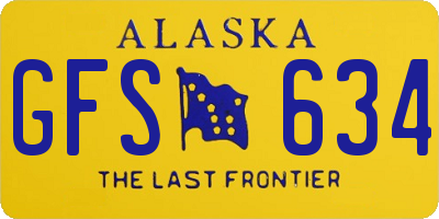 AK license plate GFS634