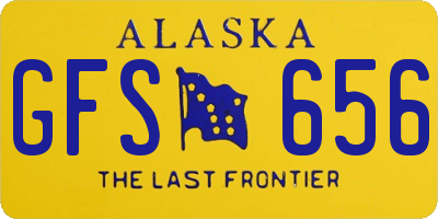 AK license plate GFS656