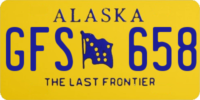 AK license plate GFS658
