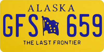 AK license plate GFS659