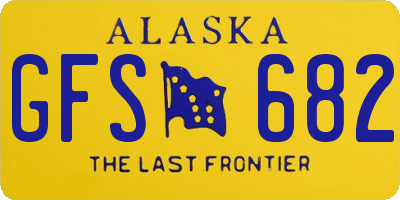 AK license plate GFS682