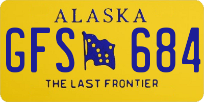 AK license plate GFS684