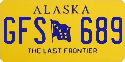 AK license plate GFS689