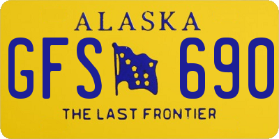 AK license plate GFS690