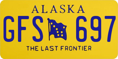 AK license plate GFS697