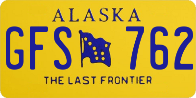 AK license plate GFS762