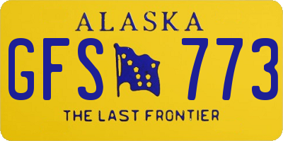 AK license plate GFS773