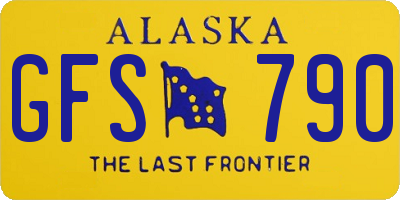 AK license plate GFS790