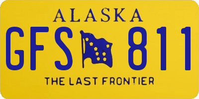 AK license plate GFS811