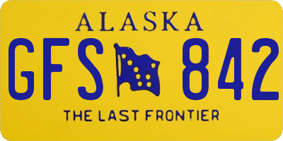 AK license plate GFS842