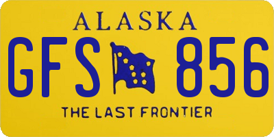 AK license plate GFS856