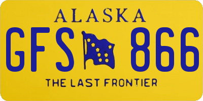 AK license plate GFS866