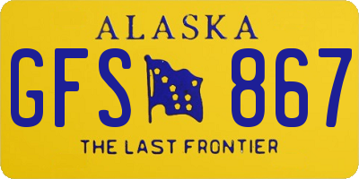 AK license plate GFS867