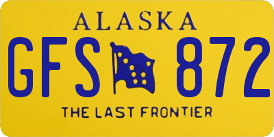 AK license plate GFS872