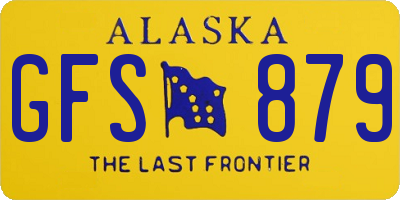 AK license plate GFS879