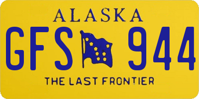 AK license plate GFS944