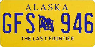 AK license plate GFS946