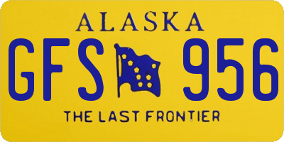 AK license plate GFS956
