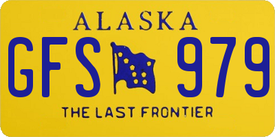 AK license plate GFS979