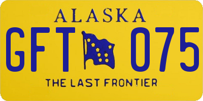 AK license plate GFT075