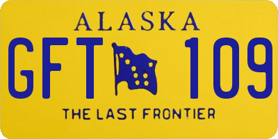 AK license plate GFT109