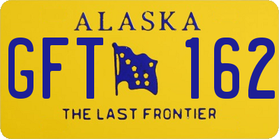 AK license plate GFT162