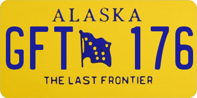 AK license plate GFT176