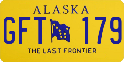 AK license plate GFT179