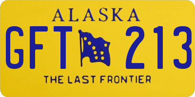 AK license plate GFT213